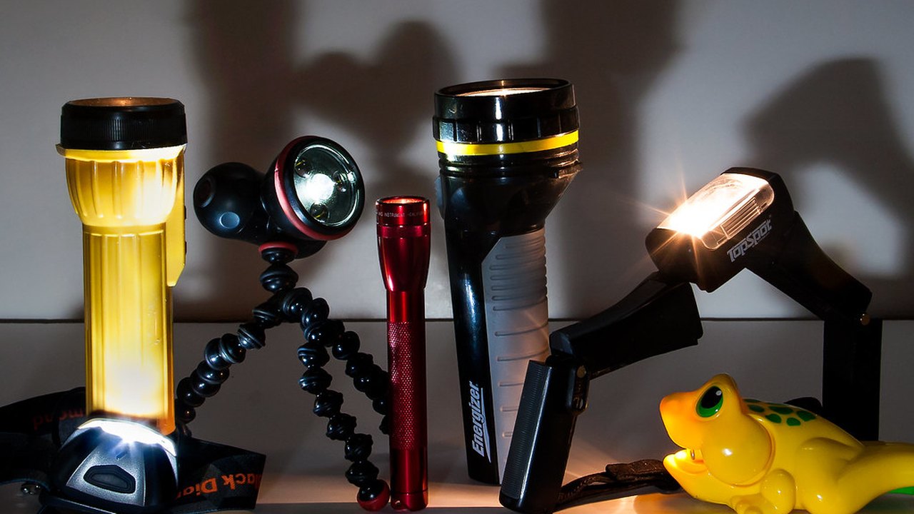 Flashlight and emergency items ready for a nighttime power outage